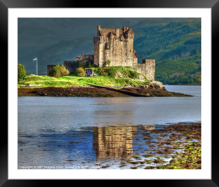 Eilean Donan Castle 1249 From Dornie Slipway Highl Framed Mounted Print by OBT imaging