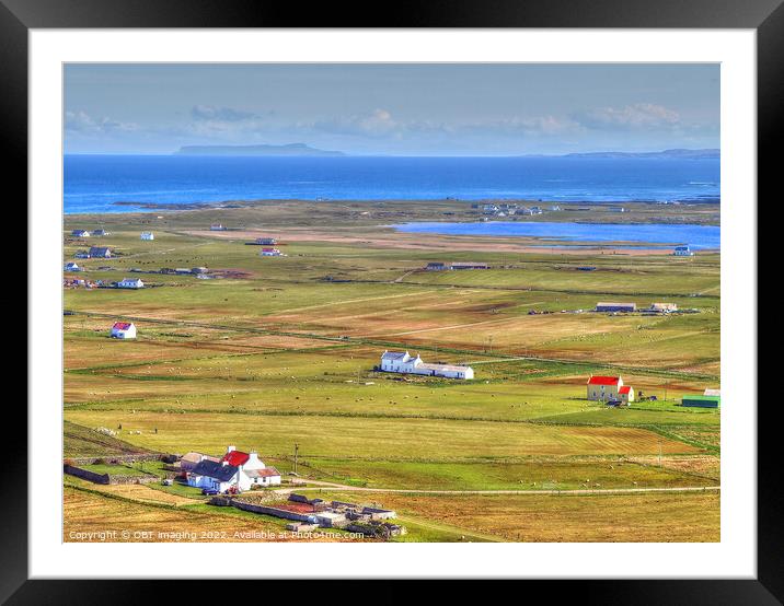 Isle Of Tiree From Ben Hough Over Loch Bhasapoll To Isle Of Eigg  Framed Mounted Print by OBT imaging