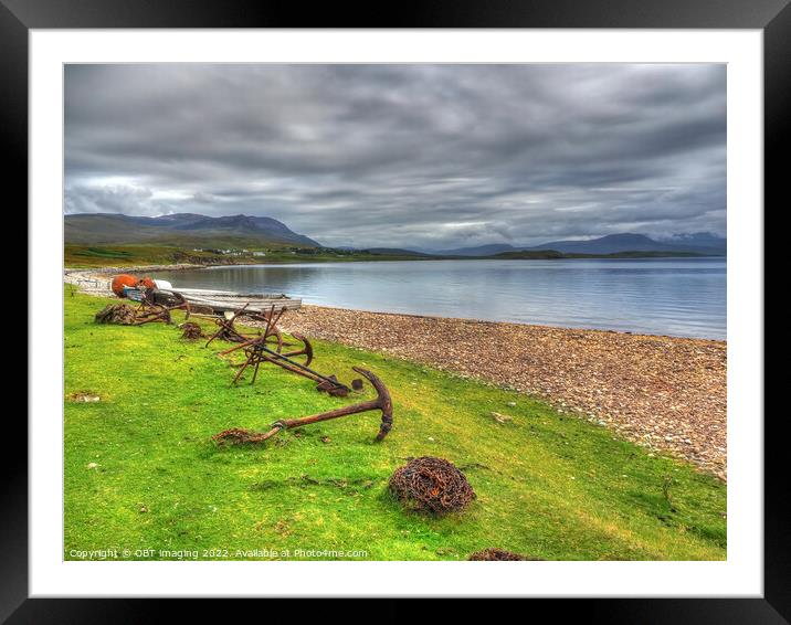 Achiltibuie Badentarbet Bay Anchors, Scotland Framed Mounted Print by OBT imaging