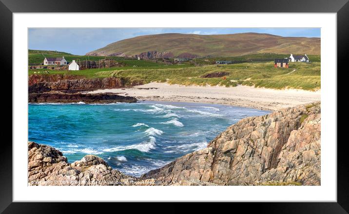 Clachtoll Bay & Fisherman's Salmon Bothy Assynt Highland Scotland Framed Mounted Print by OBT imaging