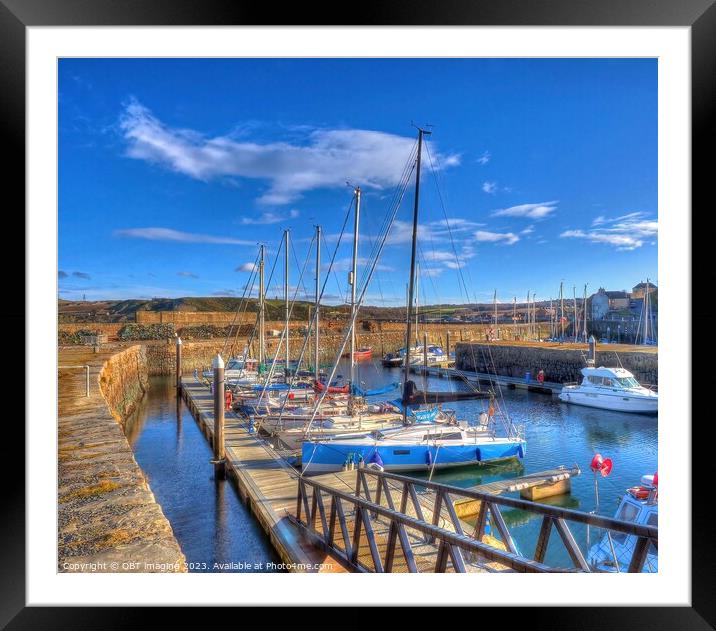 Banff Town Harbour Aberdeenshire Scotland  Framed Mounted Print by OBT imaging