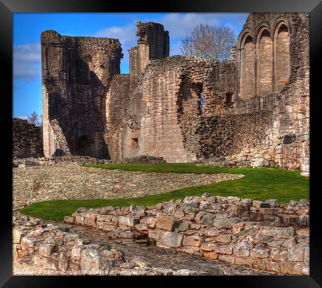 Kildrummy Castle Ruin 1250 Aberdeenshire Scotland / Outlaw King         Framed Print by OBT imaging
