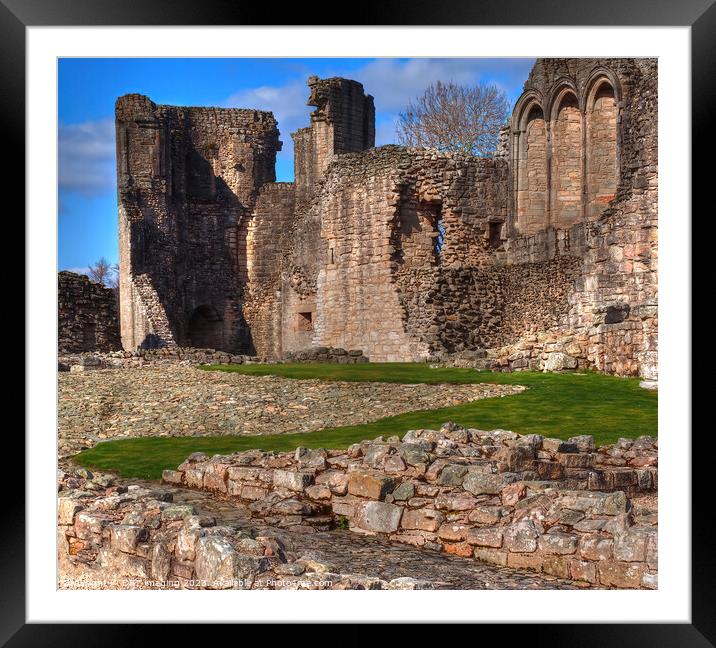 Kildrummy Castle Ruin 1250 Aberdeenshire Scotland / Outlaw King         Framed Mounted Print by OBT imaging