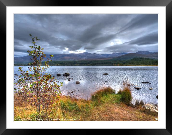 Loch Morlich & Cairngorm Mountains Scottish Highlands Framed Mounted Print by OBT imaging