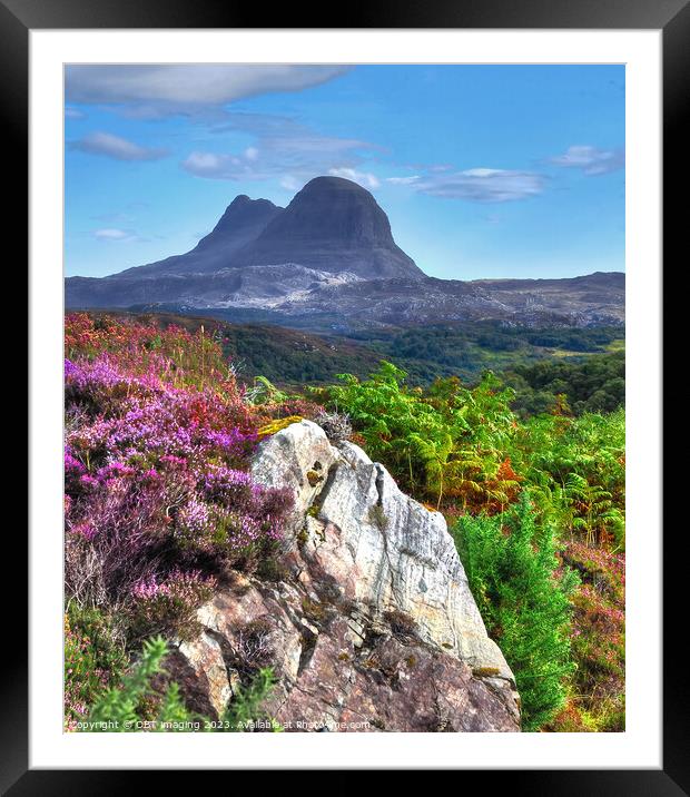 Suliven Mountain Assynt Highland Scotland  Framed Mounted Print by OBT imaging
