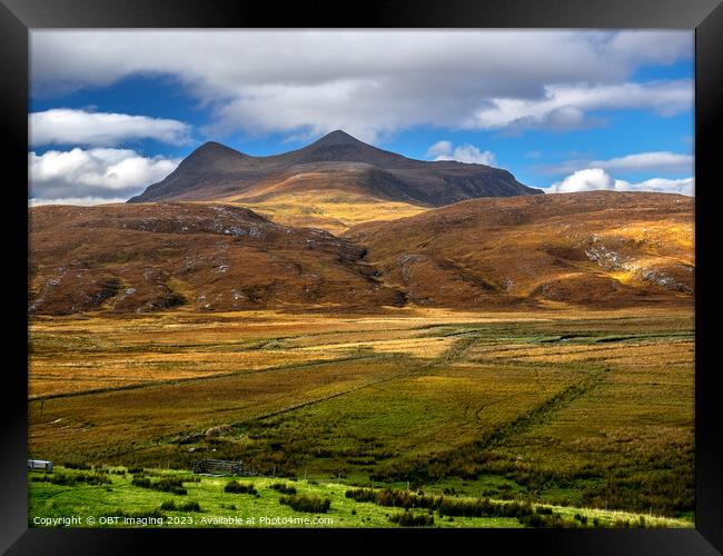 Cul Mor Assynt Mountains West Highland Scotland  Framed Print by OBT imaging