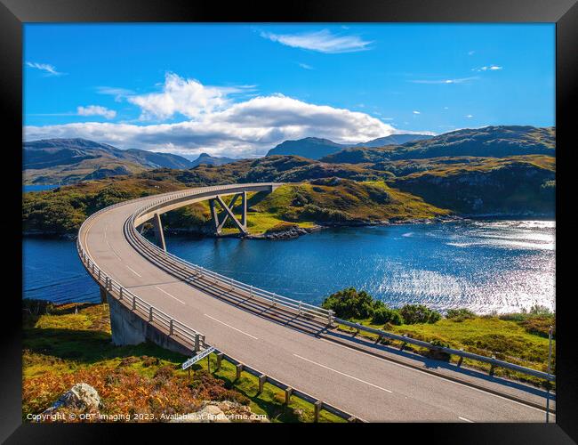 Kylesku Bridge Scotland North West Highland NC500 Route Framed Print by OBT imaging