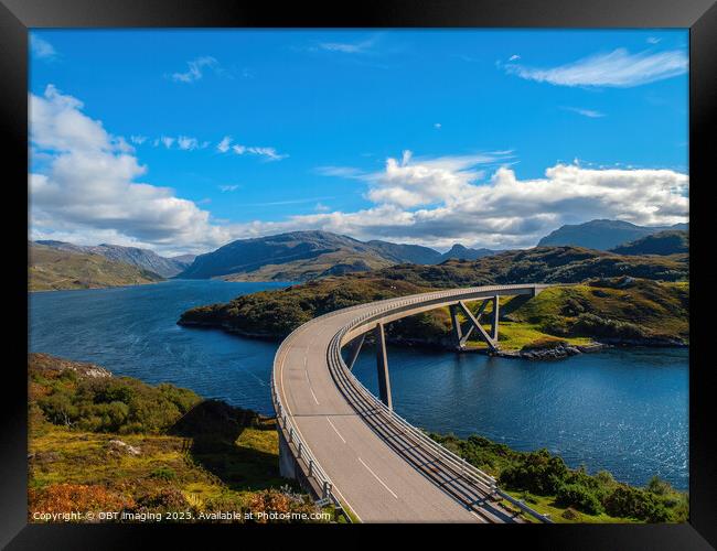 Kylesku Bridge Scotland North West Highland NC500 Route Framed Print by OBT imaging