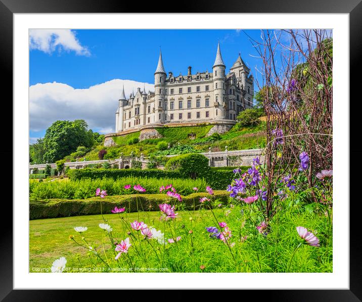 Dunrobin Castle & Gardens Sutherland Highland Scotland Fairy Tale Blossum Framed Mounted Print by OBT imaging