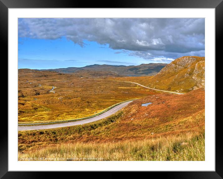 The North Coast 500 Route Lochinver to Durness Nr Quinag Framed Mounted Print by OBT imaging