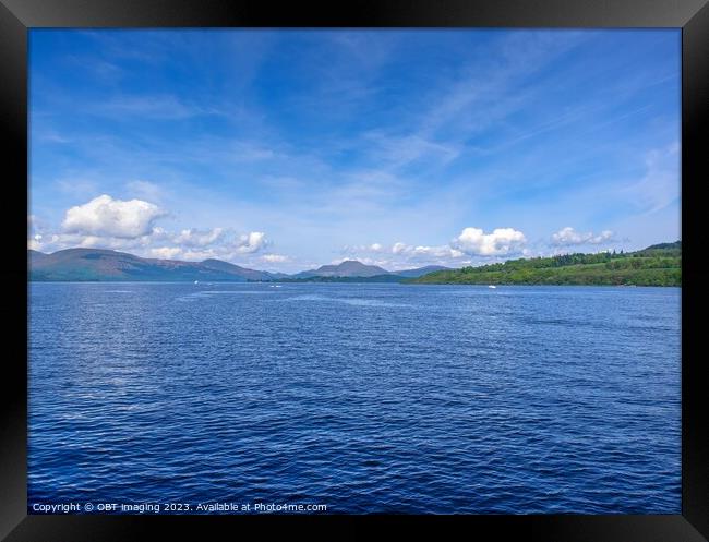 Loch Lomond & Ben Lomond, Leaving Balloch, Scotlan Framed Print by OBT imaging