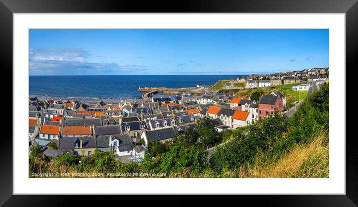 Cullen Seatown and Harbour Morayshire North East Scotland Framed Mounted Print by OBT imaging