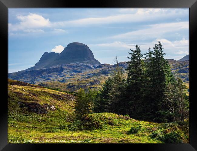 Suliven Mountain Assynt Scottish Highlands Framed Print by OBT imaging