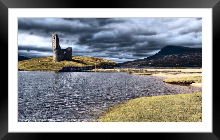 Assynt Ardvreck Castle Ruin Scottish Highlands Framed Mounted Print by OBT imaging
