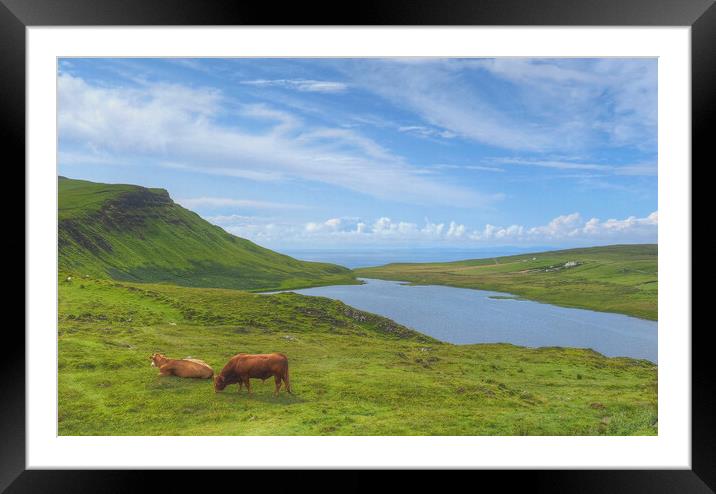 Isle Of Skye Beyond Glendale Scotland Framed Mounted Print by OBT imaging