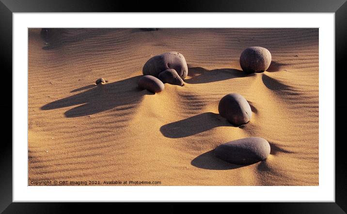 The Sands Of Time At Red Point Beach North West Scotland   Framed Mounted Print by OBT imaging