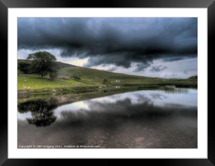 Applesross Loch Croft Reflection Drama Scotland Framed Mounted Print by OBT imaging