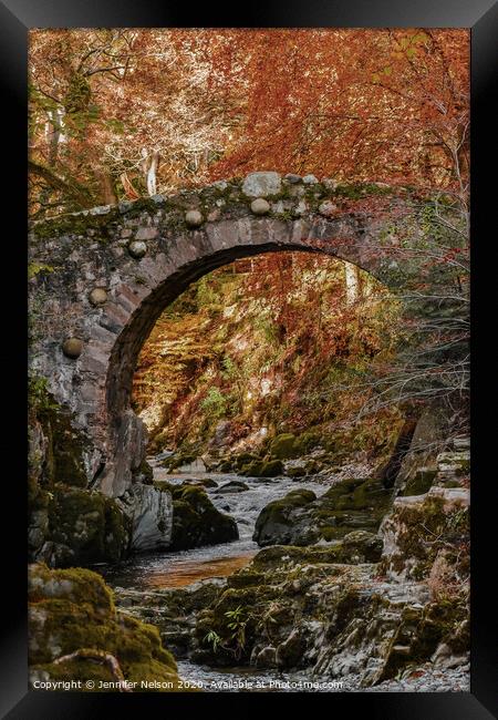 Foley's Bridge Tollymore Forest Park  Framed Print by Jennifer Nelson