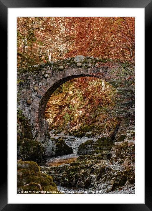 Foley's Bridge Tollymore Forest Park  Framed Mounted Print by Jennifer Nelson