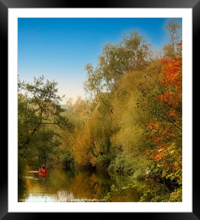Kayaking on the River Lagan -Shawsbridge Belfast  Framed Mounted Print by Jennifer Nelson