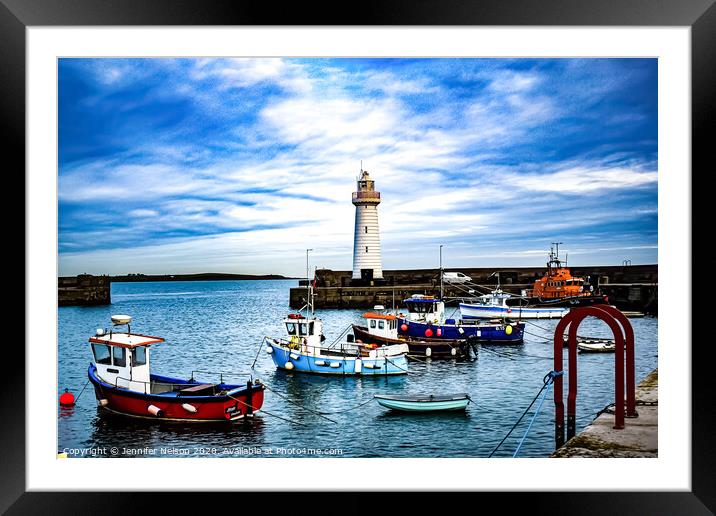 Donaghadee Harbour - Northern Ireland  Framed Mounted Print by Jennifer Nelson