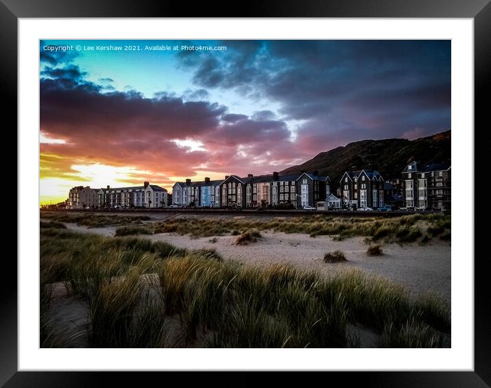 Hotel Sunset at Barmouth Framed Mounted Print by Lee Kershaw