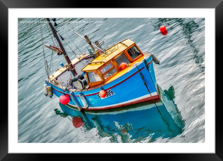 Cornish Fishing Boat Framed Mounted Print by Lee Kershaw