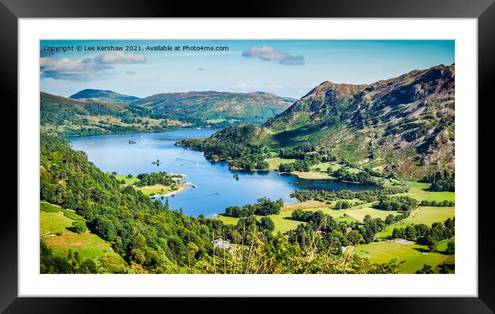 Ullswater in the Lake District Framed Mounted Print by Lee Kershaw