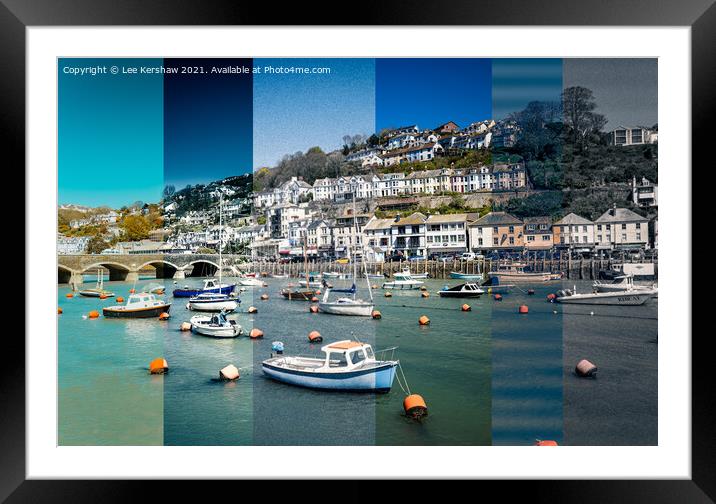 "Timeless Charm: Exploring Looe's Enchanting Fishi Framed Mounted Print by Lee Kershaw
