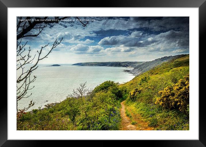 "Serene Path to Coastal Bliss" Framed Mounted Print by Lee Kershaw