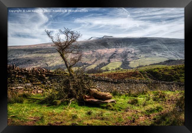 The Brecon Beacons Framed Print by Lee Kershaw
