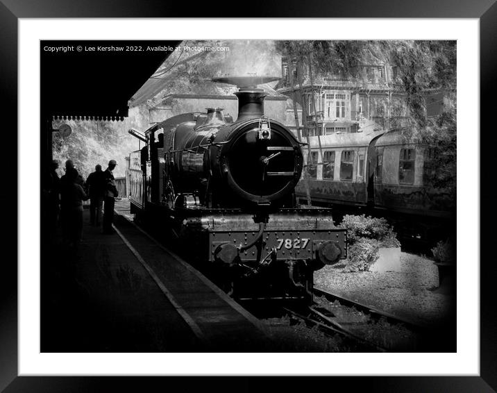 "Timeless Beauty: Dartmouth Steam 7827" Framed Mounted Print by Lee Kershaw