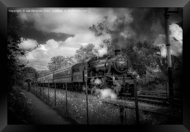 Reliving the Golden Age of Steam Framed Print by Lee Kershaw