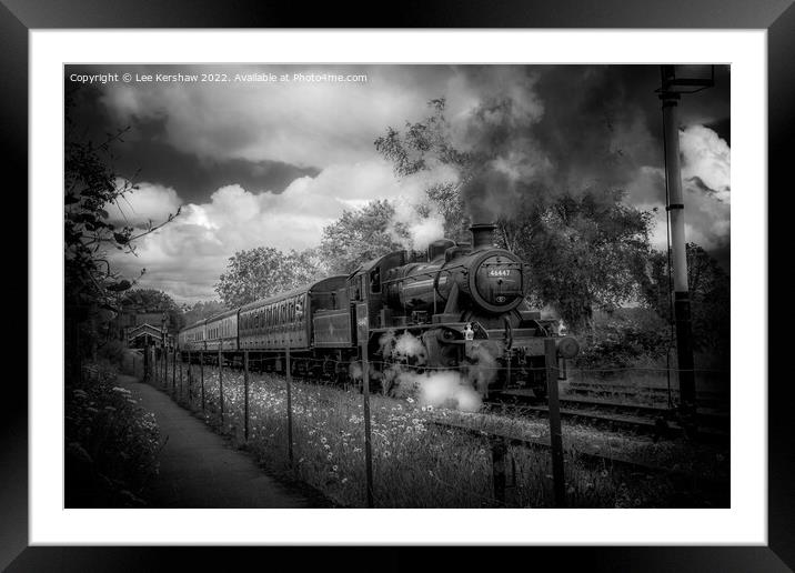 Reliving the Golden Age of Steam Framed Mounted Print by Lee Kershaw