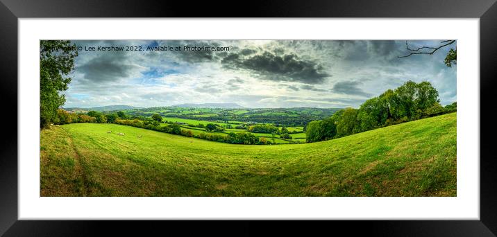 "Lush Serenity: A Verdant English Tapestry" Framed Mounted Print by Lee Kershaw