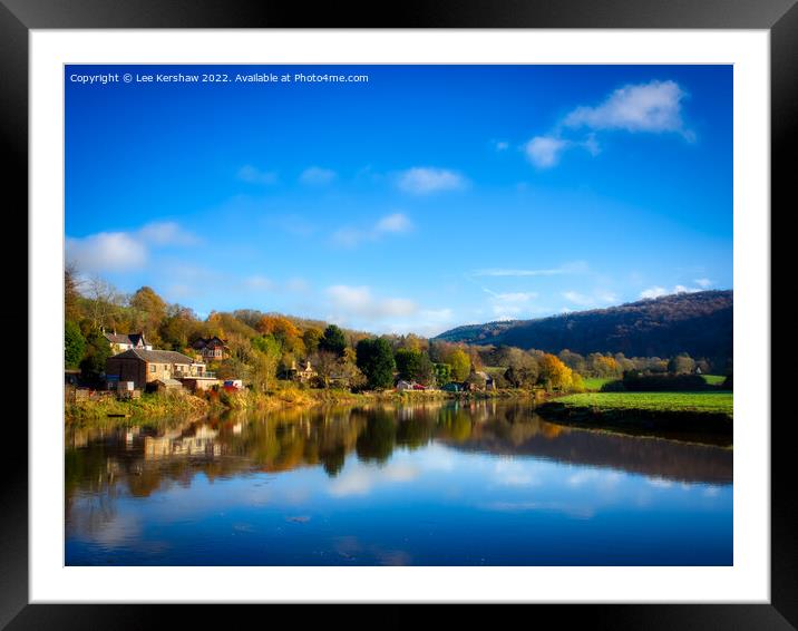 Enchanting Autumn Scenery: Tintern and the Serene  Framed Mounted Print by Lee Kershaw