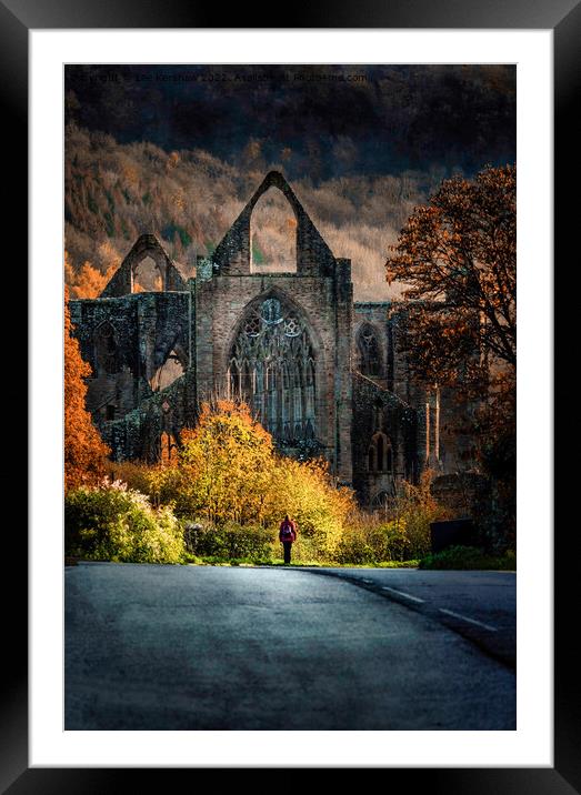 "Autumn Symphony at Tintern Abbey" Framed Mounted Print by Lee Kershaw
