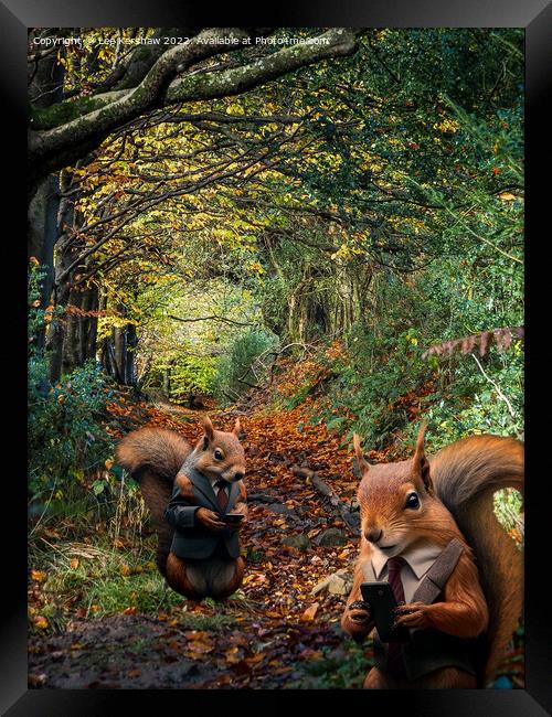Nut Audit: A Hilarious Woodland Inspection Framed Print by Lee Kershaw
