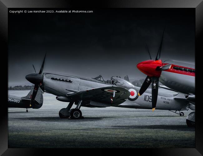 Spitfire Framed Print by Lee Kershaw