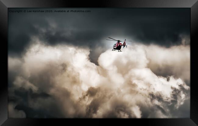 Into the Storm Framed Print by Lee Kershaw