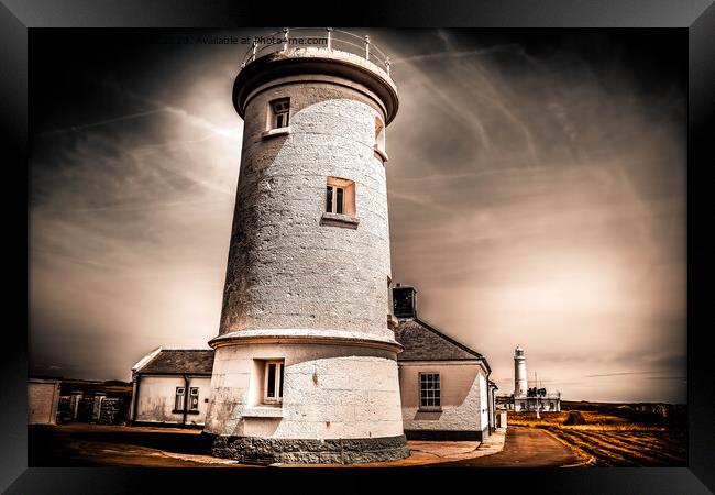 Nash Point Lighthouse Framed Print by Lee Kershaw