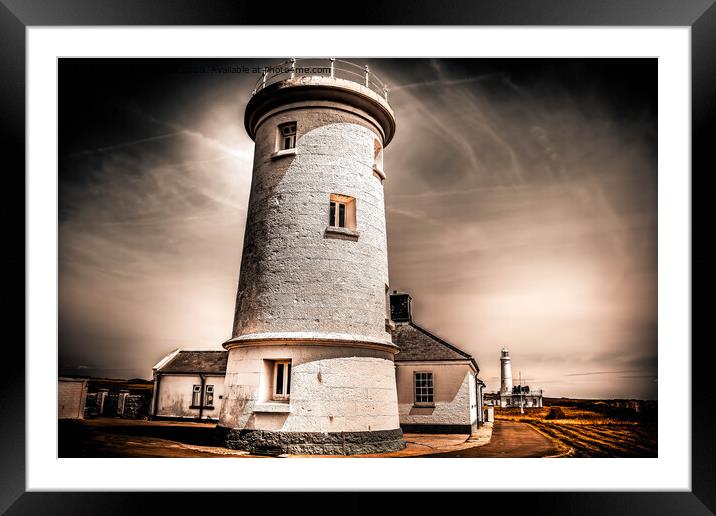 Nash Point Lighthouse Framed Mounted Print by Lee Kershaw