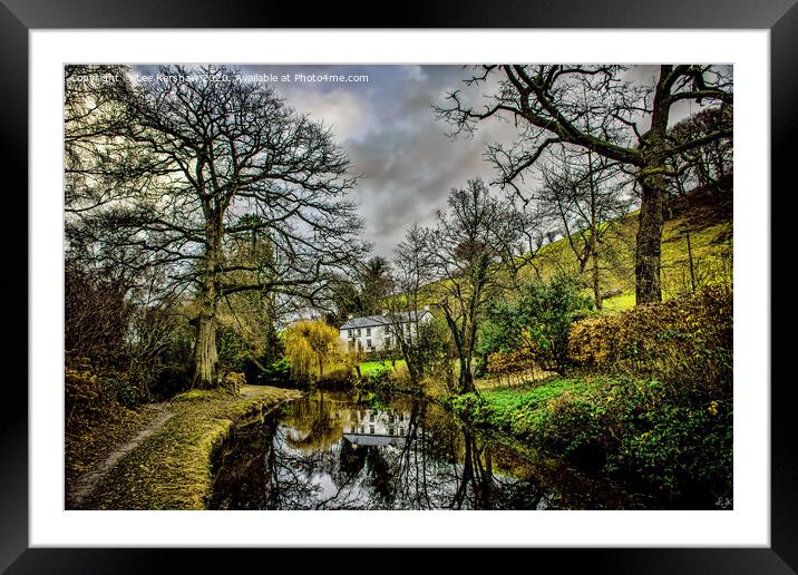 Reflections in the Canal Framed Mounted Print by Lee Kershaw