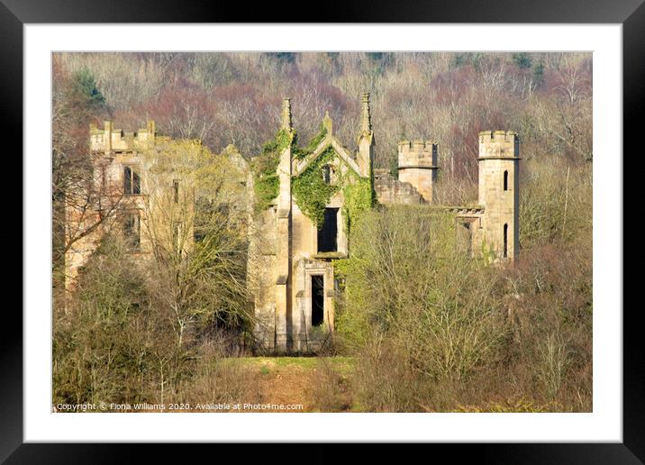Cambusnethan Priory from the woods close up Framed Mounted Print by Fiona Williams