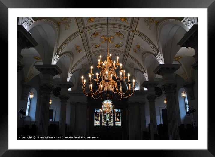 St Andrews in the Square converted church interior Framed Mounted Print by Fiona Williams