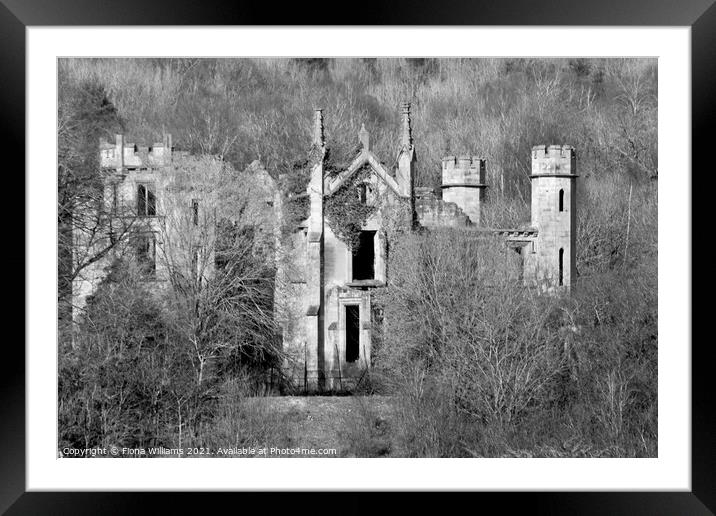 Cambusnethan Priory in the woods Framed Mounted Print by Fiona Williams