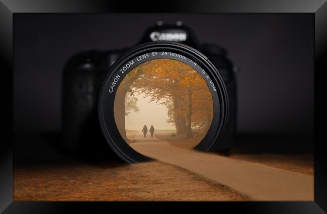 Autumn through a camera lens Framed Print by Andy Dow