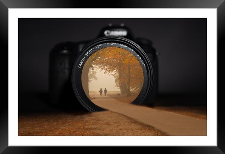 Autumn through a camera lens Framed Mounted Print by Andy Dow
