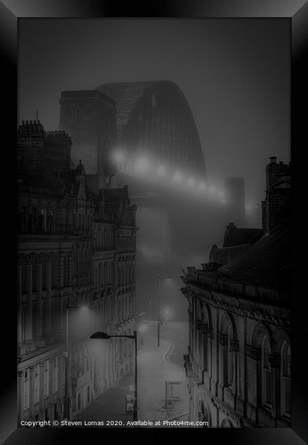 Fog on the Tyne  Framed Print by Steven Lomas