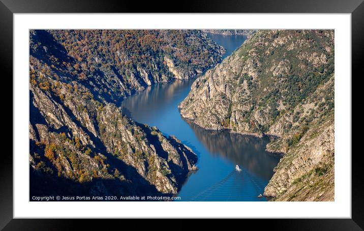 River Canyon Framed Mounted Print by Jesus Portas Arias